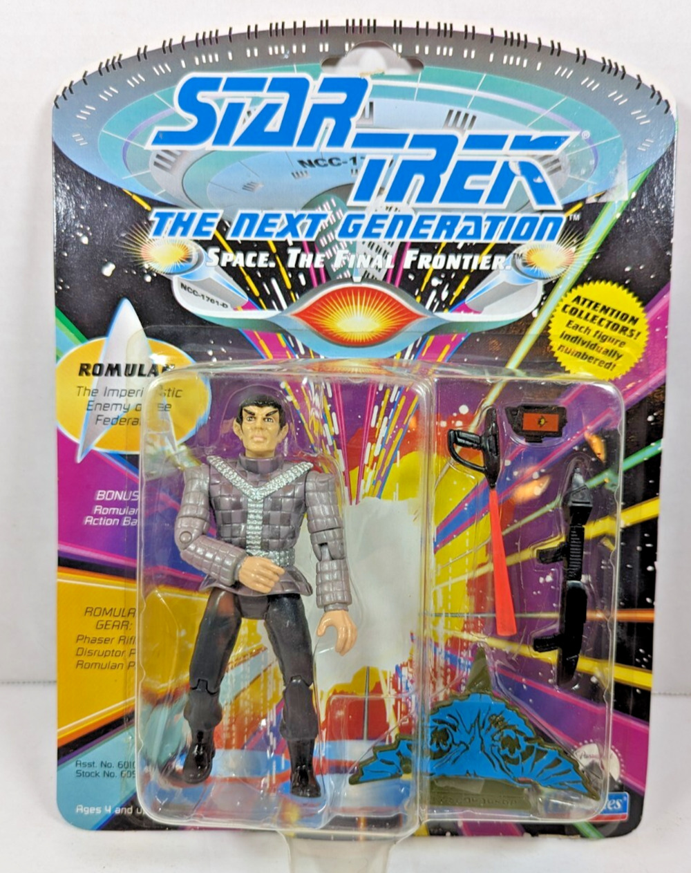 Playmates Toys Star Trek The Next Gen Romulan Action Figure NIB Vintage 1992